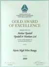 ACENZ Gold Award of Excellence Winner 2000
